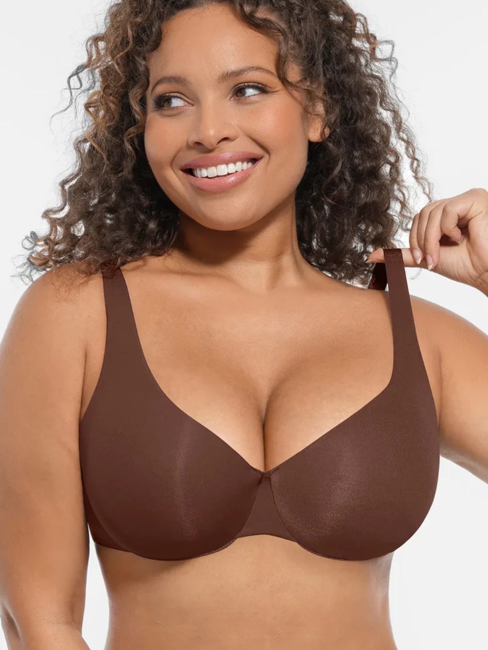 Feelingirl Everyday Smooth Underwire Bra - Chocolate Brown